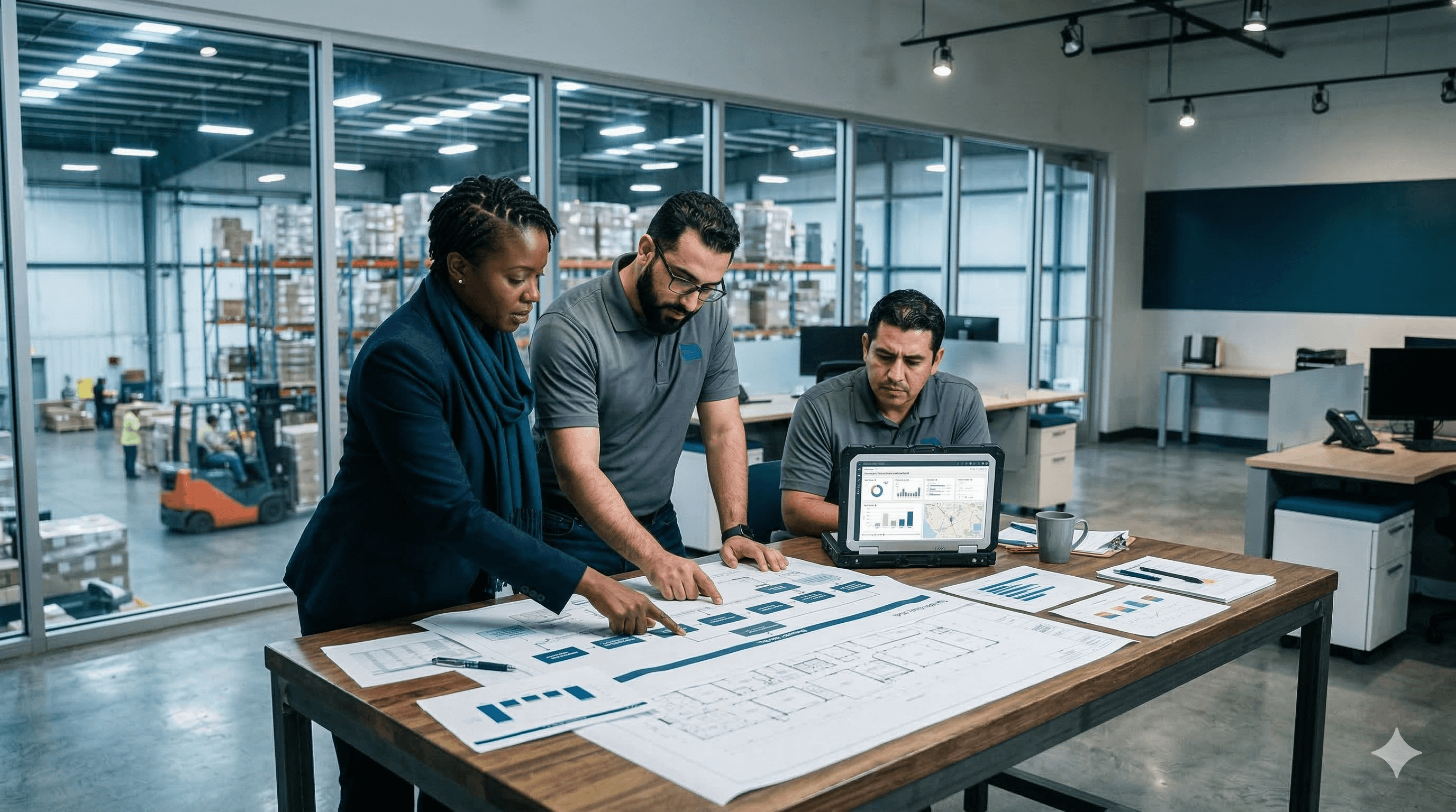 Equipo Shipro trabajando en operación logística